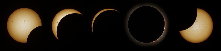 Solar eclipse - 2024-04-08 - Texas - sequence